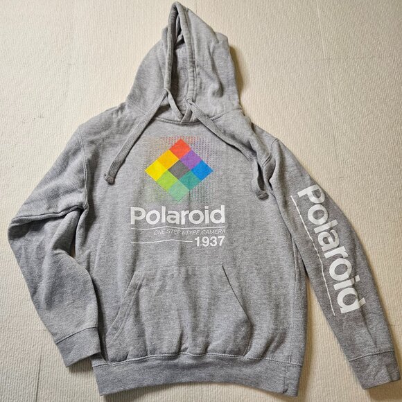 Polaroid Tops - Polaroid gray hooded sweatshirt - size Xsmall